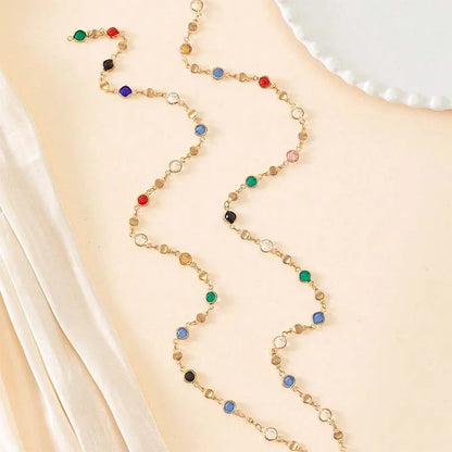 Luxury Colourful Crystal Zircon Necklace