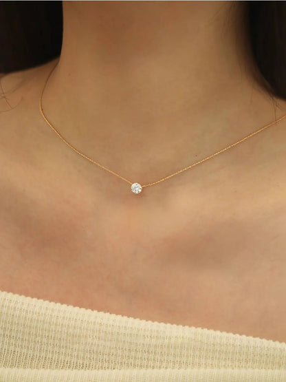 Minimalist Zircon Necklace