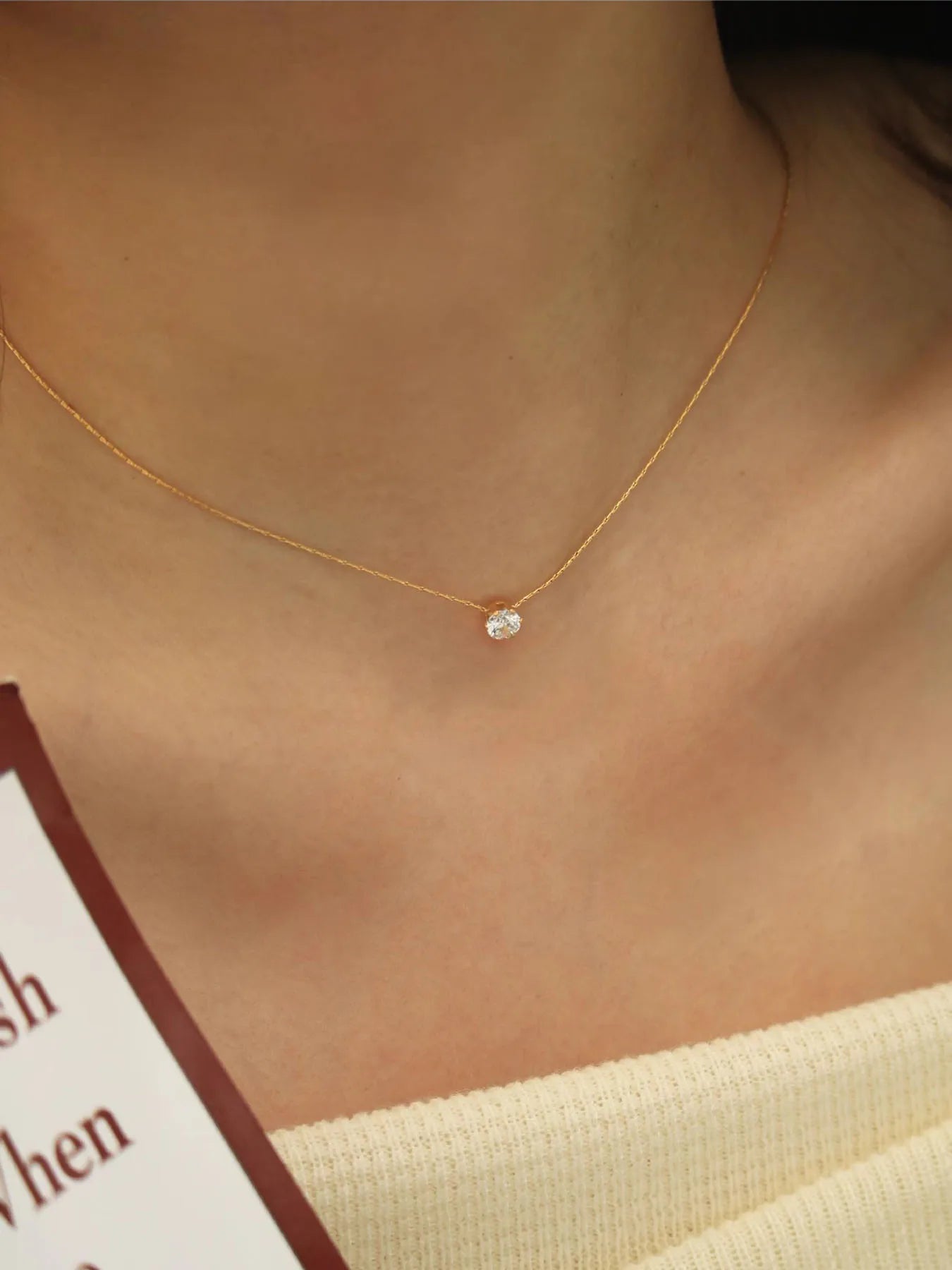 Minimalist Zircon Necklace