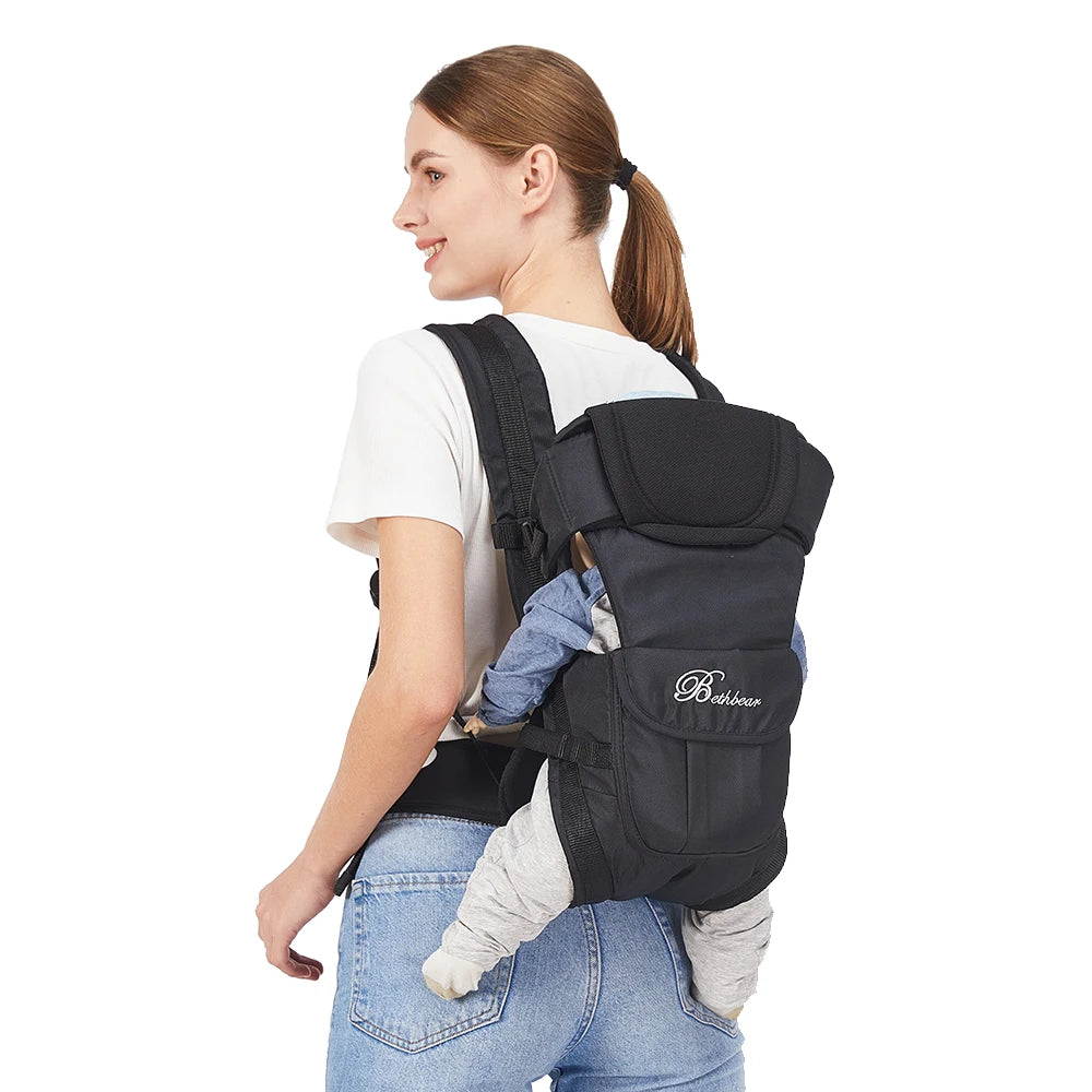 4-in-1 Ergonomic Baby Backpack Carrier