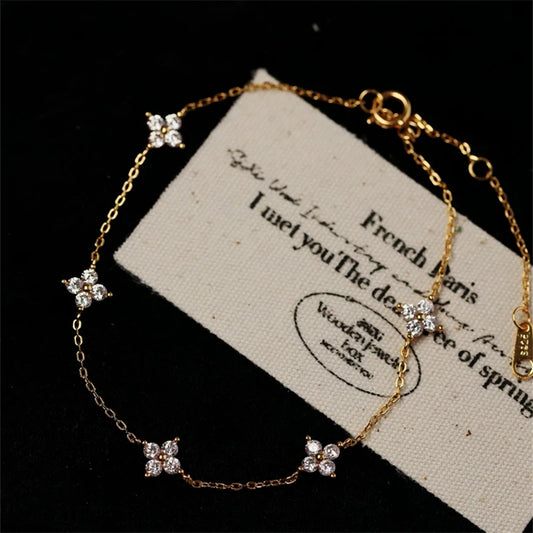 Crystal Flower Bracelet