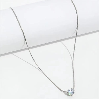 Minimalist Zircon Necklace