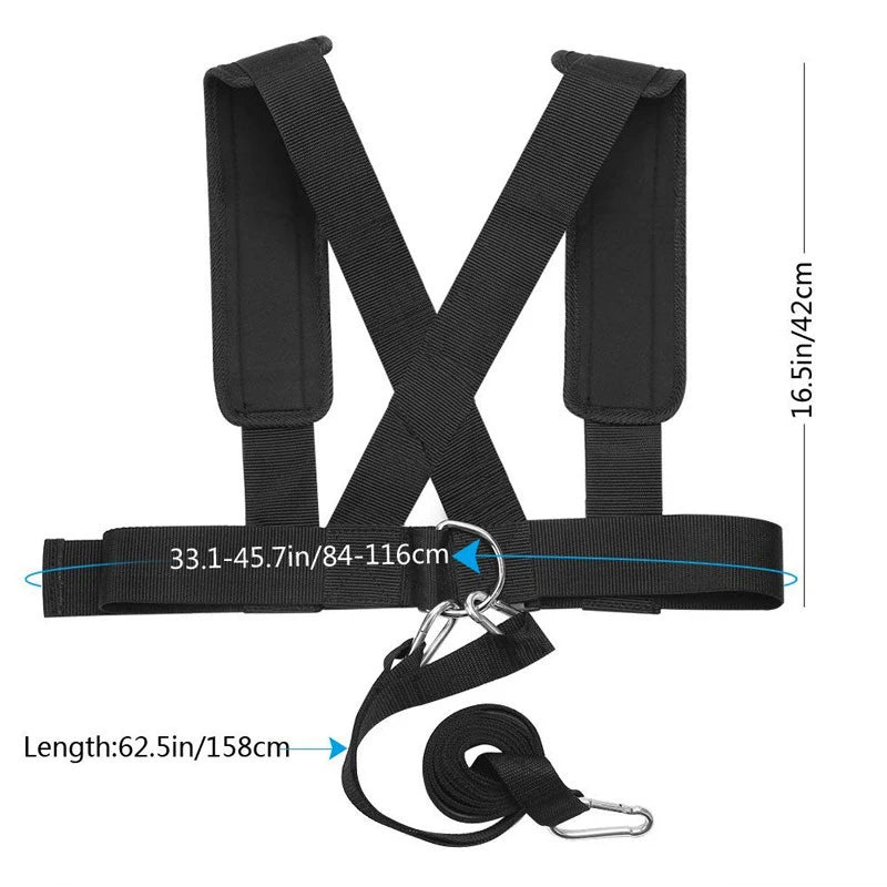Shoulder Harness Gym Pull Strap