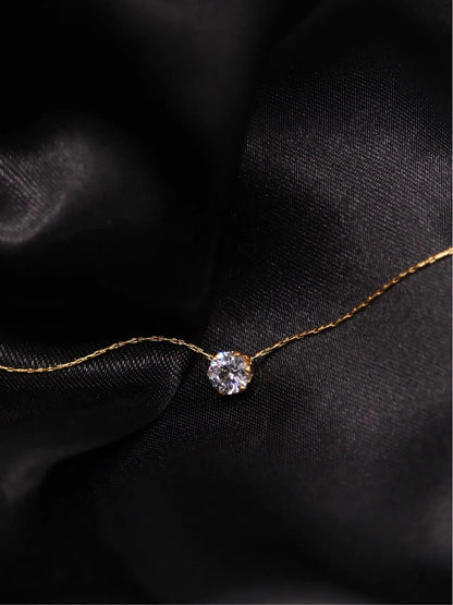Minimalist Zircon Necklace