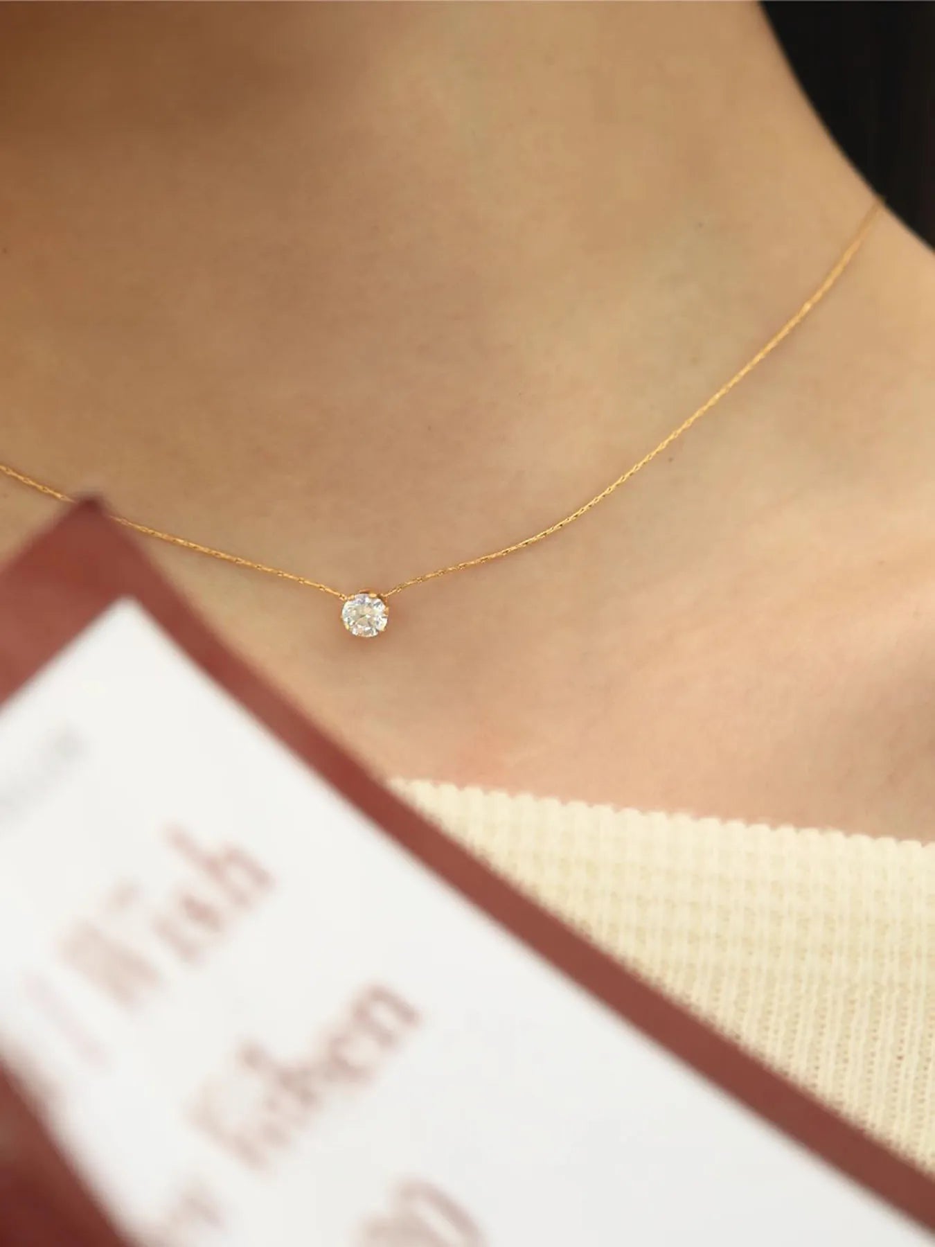 Minimalist Zircon Necklace