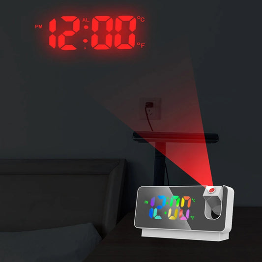 LED Large Screen Mirror Alarm Clock
