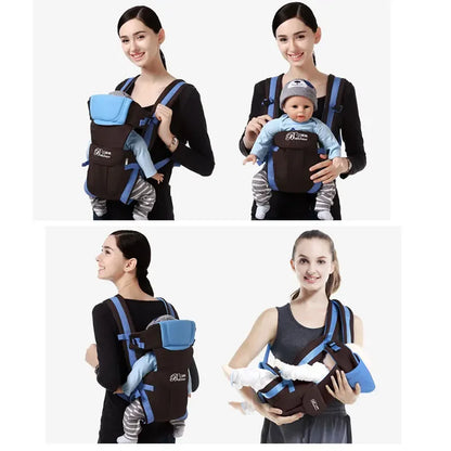 4-in-1 Ergonomic Baby Backpack Carrier