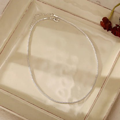 Silver Color Sparkling Necklace